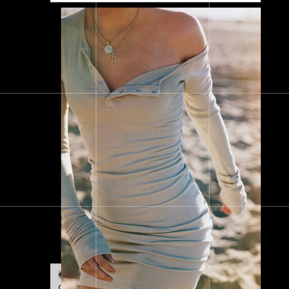 NWT. The Line by K Rory Dress. Tan, size small